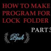 HOW TO MAKE PROGRAM FOR LOCK FOLDER MAKE MODERN APP C VB NET 3
