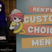 Mastering Ren Py Customize Your Choice Menu For Unique Visual Novels