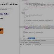 KEYDOWN EVENT IN JAVASCRIPT DEMO