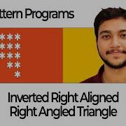 Inverted Right Aligned Triangle Pattern In Java Logic To Code