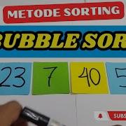 Metode Sorting Belajar BUBBLE SORT Informatika Berpikir Komputasional