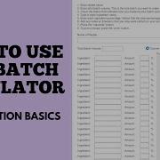 HOW TO Batch Calculator Astarie Apothecary
