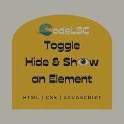 Toggle Hide And Show HTML Elements With JavaScript CodeLSC