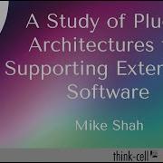 A Study Of Plugin Architectures For Supporting Extensible Software Mike Shah