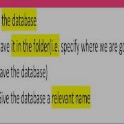 Lesson 2 Steps Of Creating A Database