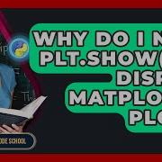 Why Do I Need Plt Show To Display Matplotlib Plots Python Code School
