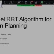 Technical Presentation Parallel RRT Algorithm For Robotic Motion Planning