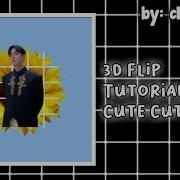 3d Flip Tutorial Cute Cut Simpel