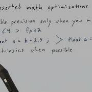 Assorted Math Optimizations Intro To Parallel Programming