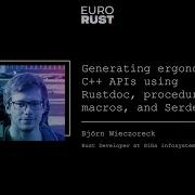 Generating Ergonomic C APIs Using Rustdoc Procedural Macros And Serde Björn Wieczoreck
