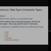 Scripting Languages Innovative Features