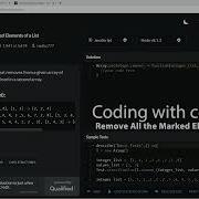 Codewars 7 Kyu Remove All The Marked Elements Of A List JavaScript