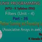 UNIX Programming Part 36 Filters Associative Arrays In Awk