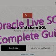 Practice SQL With Oracle Live SQL