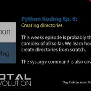 Python Koding 6 Creating A Directory Structure