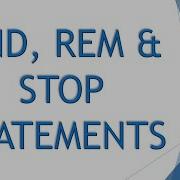 END Statement REM Statement STOP Statement BASIC Statements Computer 10th Matric Urdu ES