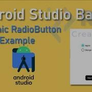 Android Dynamic RadioButton Example Android Studio Tutorial