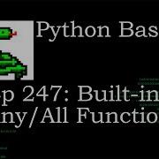 Python Basics Any All Functions