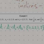 Lesson 4 Intro To Indexed Sets And Example 1