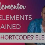 Shortcodes Element Tutorial Elementor