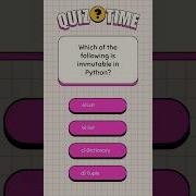 Python Programming PythonQuiz CodingQuiz PythonForBeginners YouTubeShorts CodingShorts Shorts