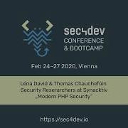 Sec4dev 2020 Modern PHP Security