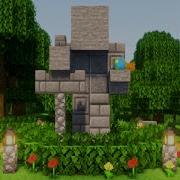 Minecraft How To Build A Statue 1