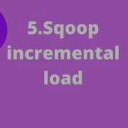 Sqoop Incremental Load