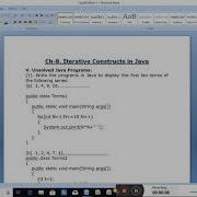 Date 27 1 2021 Class 9 Computer Applications Ch 8 Iterative Constructs In Java Part 7