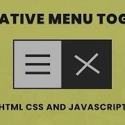 CSS Transforming Hamburger Menu Icon Cretaive Menu Toggle With Html CSS And Javascript