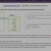 Java Interview Question And Answer How System Out Println Works In Java