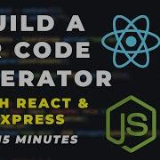 Build A QR Code Generator With ReactJS And ExpressJS Full Stack Tutorial