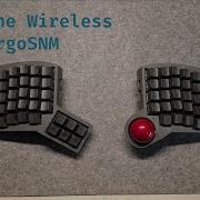 ErgoSNM V3 Wireless Split Keyboard Integrated With Trackball