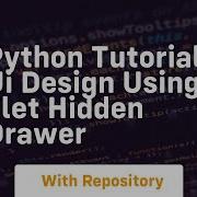 Python Tutorial Ui Design Using Flet Hidden Drawer
