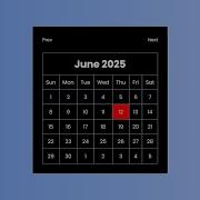 How To Create A Calendar With JavaScript HTML CSS HTML CSS JavaScript Calendar Raselcoder