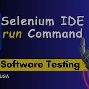 Как выполнить команду запуска в Selenium IDE