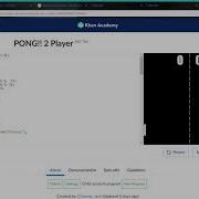 2 Player Pong Made In JavaScript