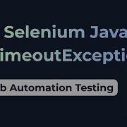 TimeoutException Selenium Java
