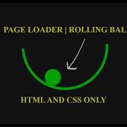 Page Loader Rolling Ball In Semi Circle HTML And CSS