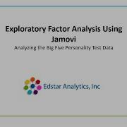 Exploratory Factor Analysis Using Jamovi