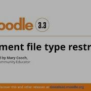 Assignment File Type Restrictions In Moodle 3 3