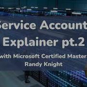 Microsoft SQL SERVER Service Accounts Part 2 14min Explainer With Randy Knight