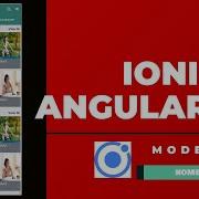 Ionic 5 Angular 12 Modern UI Material Desing Home Page