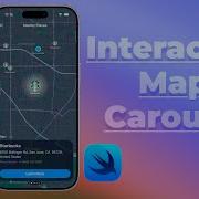 Interactive Map Carousel MapKit Map Animations SwiftUI