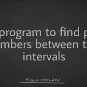 Java Program To Find Prime Numbers Between Two Intervals