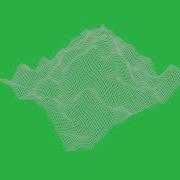 Wireframe Hill Green Screen