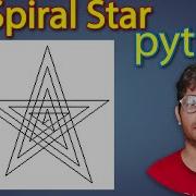 Spiral Star In Python Turtle