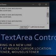 15 Java AWT TextArea Append Text And Insert Text At Cursor Position
