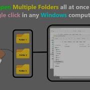 How To Open Multiple Folders All At Once With Just Single Click In Any Windows Computer