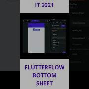 FLUTTERFLOW BOTTOM SHEET Flutter Flutterflow Videotutorial Shorts